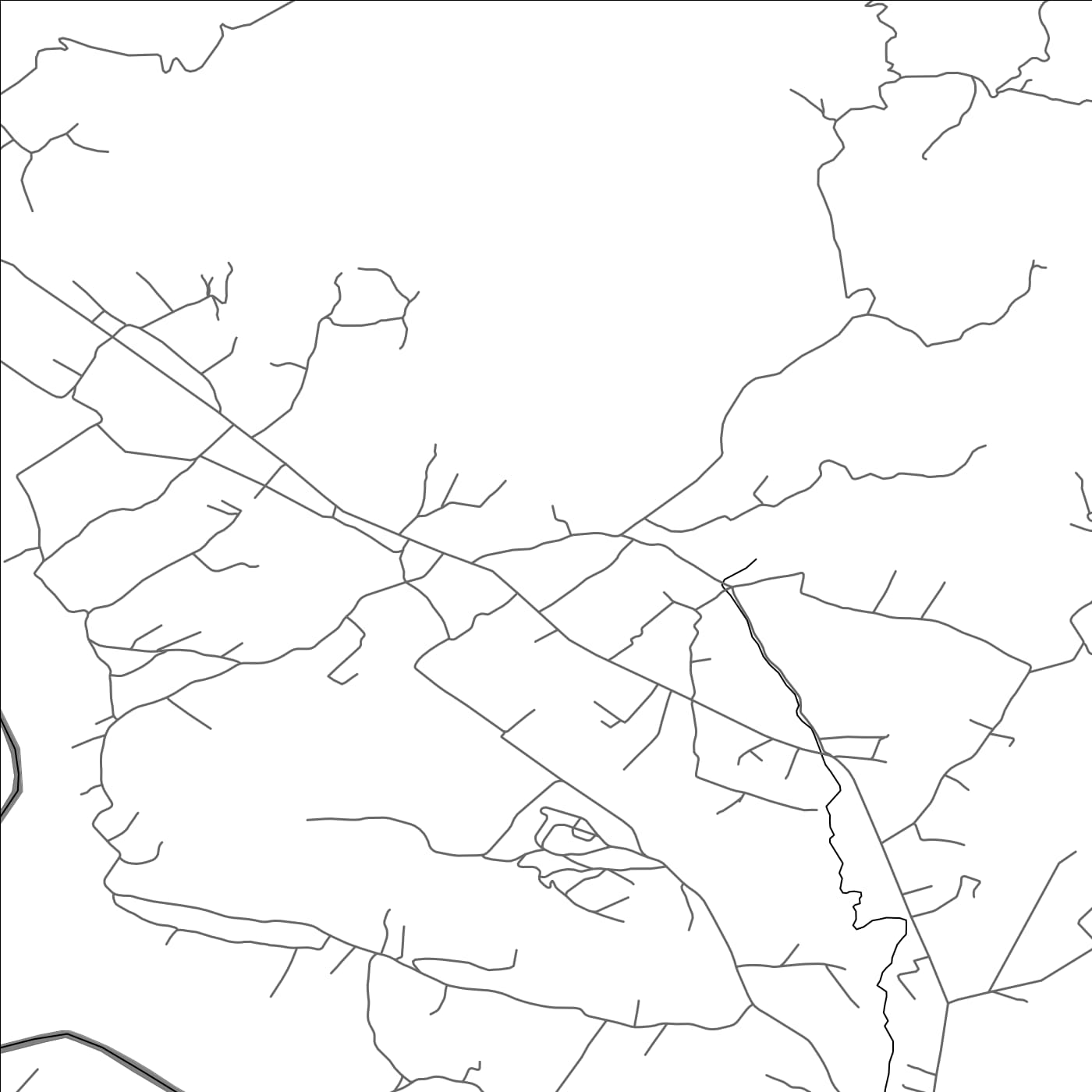 ROAD MAP OF DONJI MARTINIĆI, MONTENEGRO BY MAPBAKES