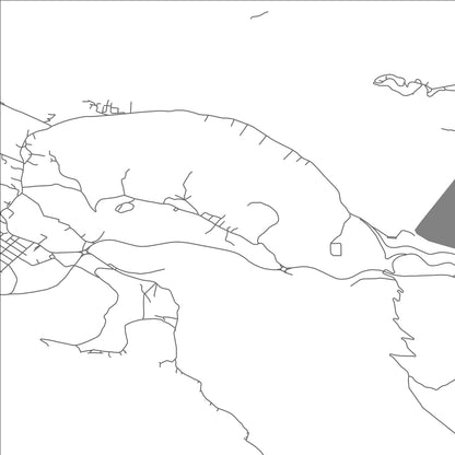 ROAD MAP OF ÐURAŠEVIĆI, MONTENEGRO BY MAPBAKES