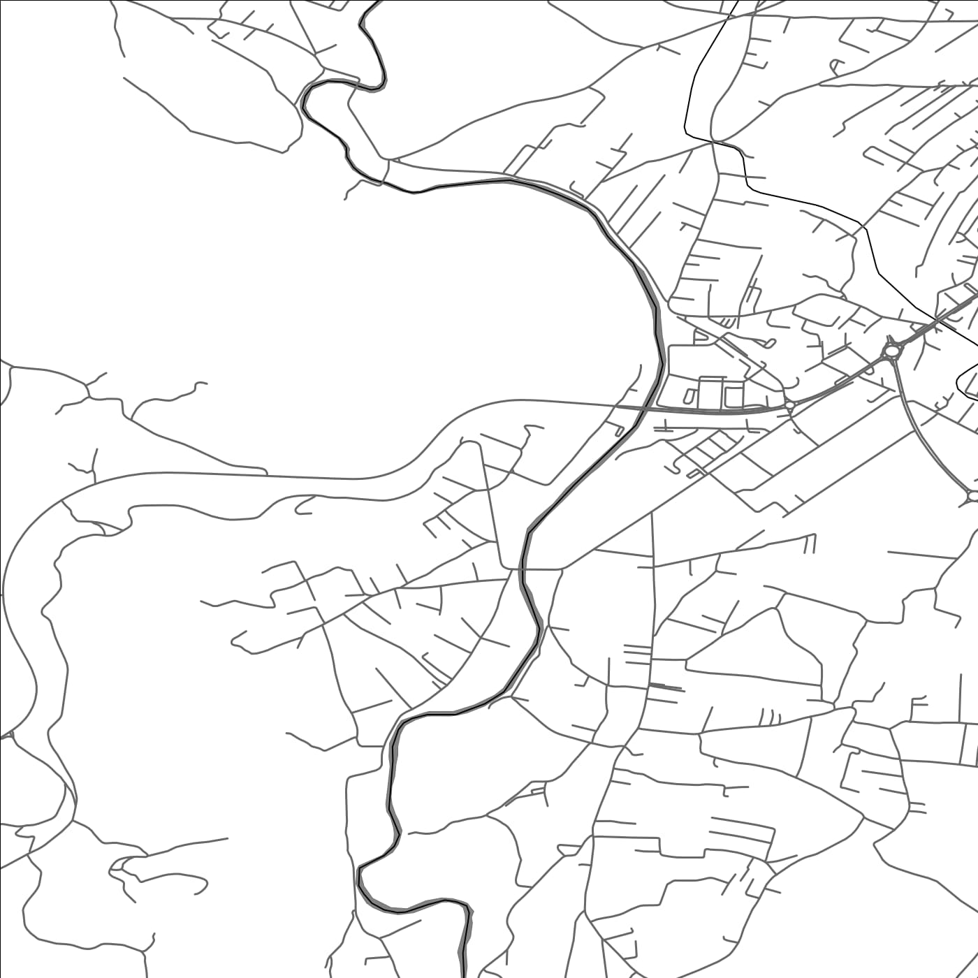 ROAD MAP OF FARMACI, MONTENEGRO BY MAPBAKES