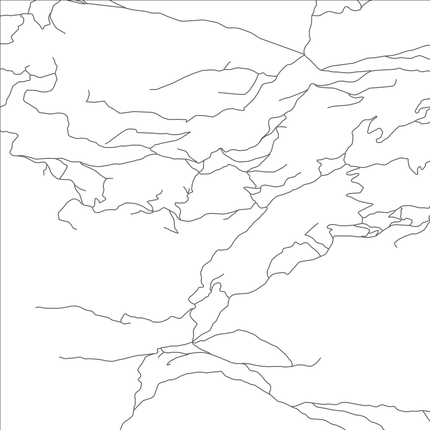 ROAD MAP OF GODUŠA, MONTENEGRO BY MAPBAKES