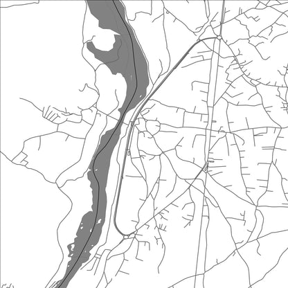 ROAD MAP OF GORIČANI, MONTENEGRO BY MAPBAKES