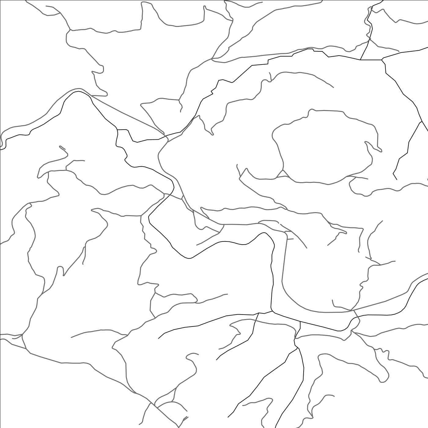 ROAD MAP OF GORNJA BRVENICA, MONTENEGRO BY MAPBAKES