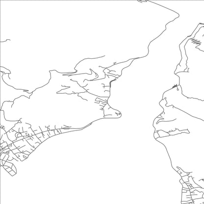 ROAD MAP OF GORNJA JOŠICA, MONTENEGRO BY MAPBAKES