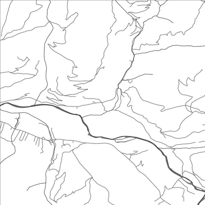 ROAD MAP OF GORNJA RŽANICA, MONTENEGRO BY MAPBAKES