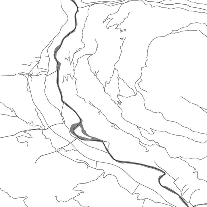 ROAD MAP OF GRAČANICA, MONTENEGRO BY MAPBAKES