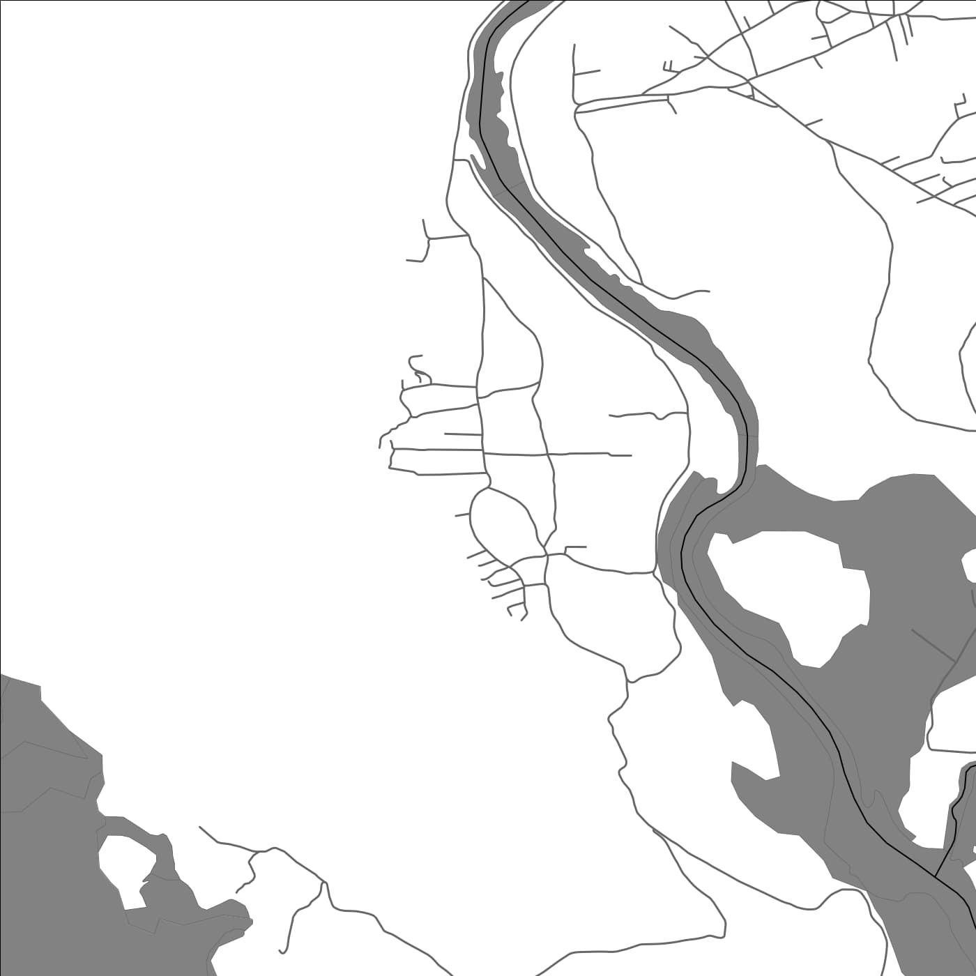ROAD MAP OF GRBAVCI, MONTENEGRO BY MAPBAKES