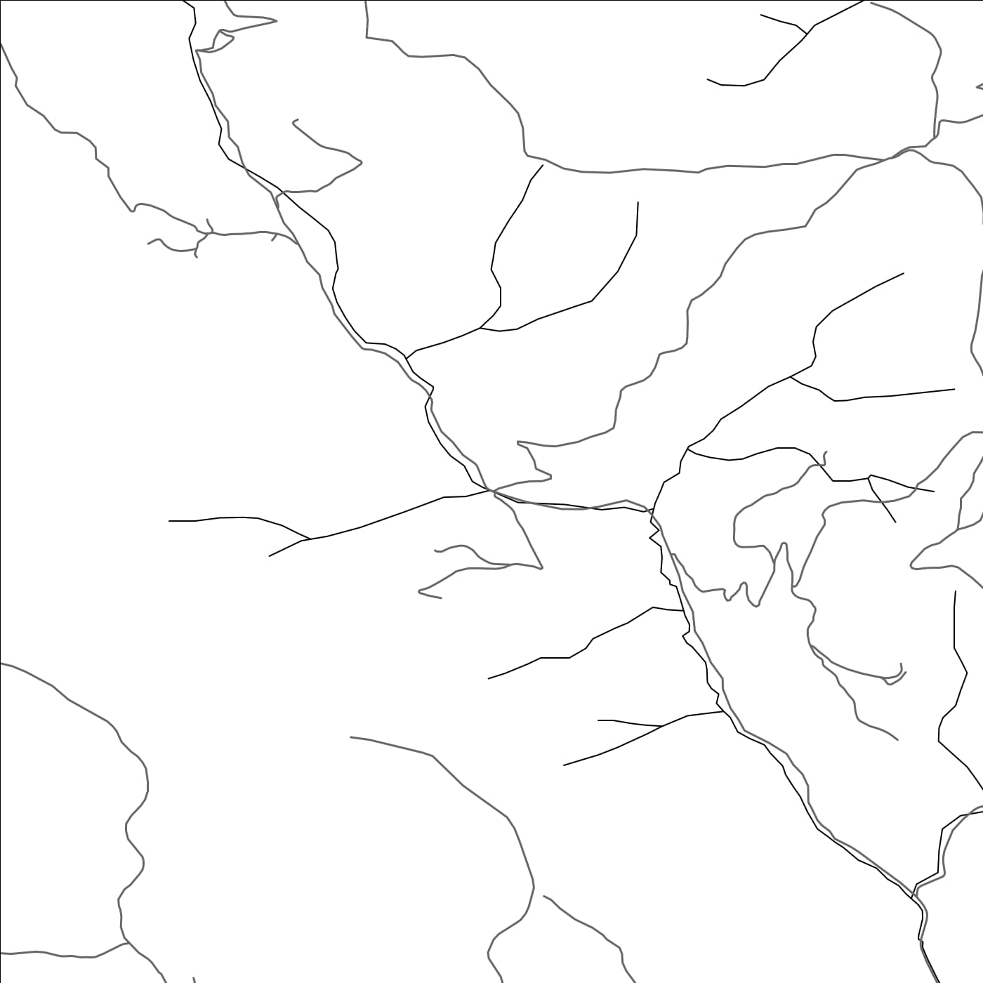 ROAD MAP OF GRIŽICE, MONTENEGRO BY MAPBAKES