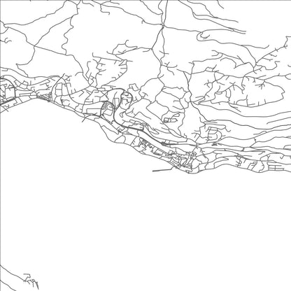 ROAD MAP OF HERCEG NOVI, MONTENEGRO BY MAPBAKES