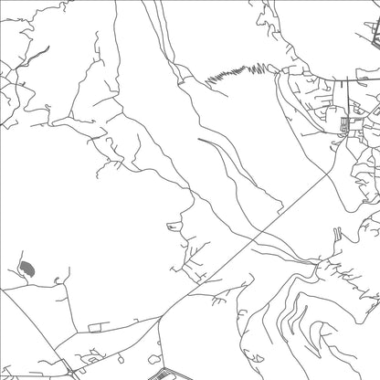 ROAD MAP OF KAVAČ, MONTENEGRO BY MAPBAKES