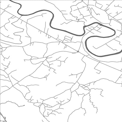 ROAD MAP OF KLIKOVAČE, MONTENEGRO BY MAPBAKES