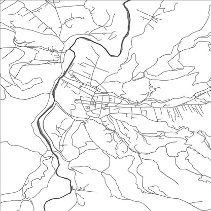 ROAD MAP OF KOLAŠIN, MONTENEGRO BY MAPBAKES