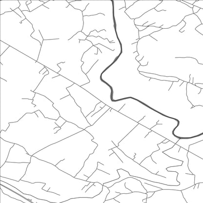 ROAD MAP OF KOSIĆ, MONTENEGRO BY MAPBAKES