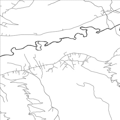 ROAD MAP OF KRUŠEVO, MONTENEGRO BY MAPBAKES