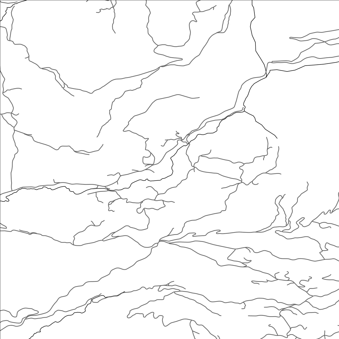 ROAD MAP OF LAGATORI, MONTENEGRO BY MAPBAKES