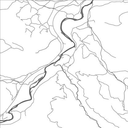 ROAD MAP OF MARSENIĆA RIJEKA, MONTENEGRO BY MAPBAKES