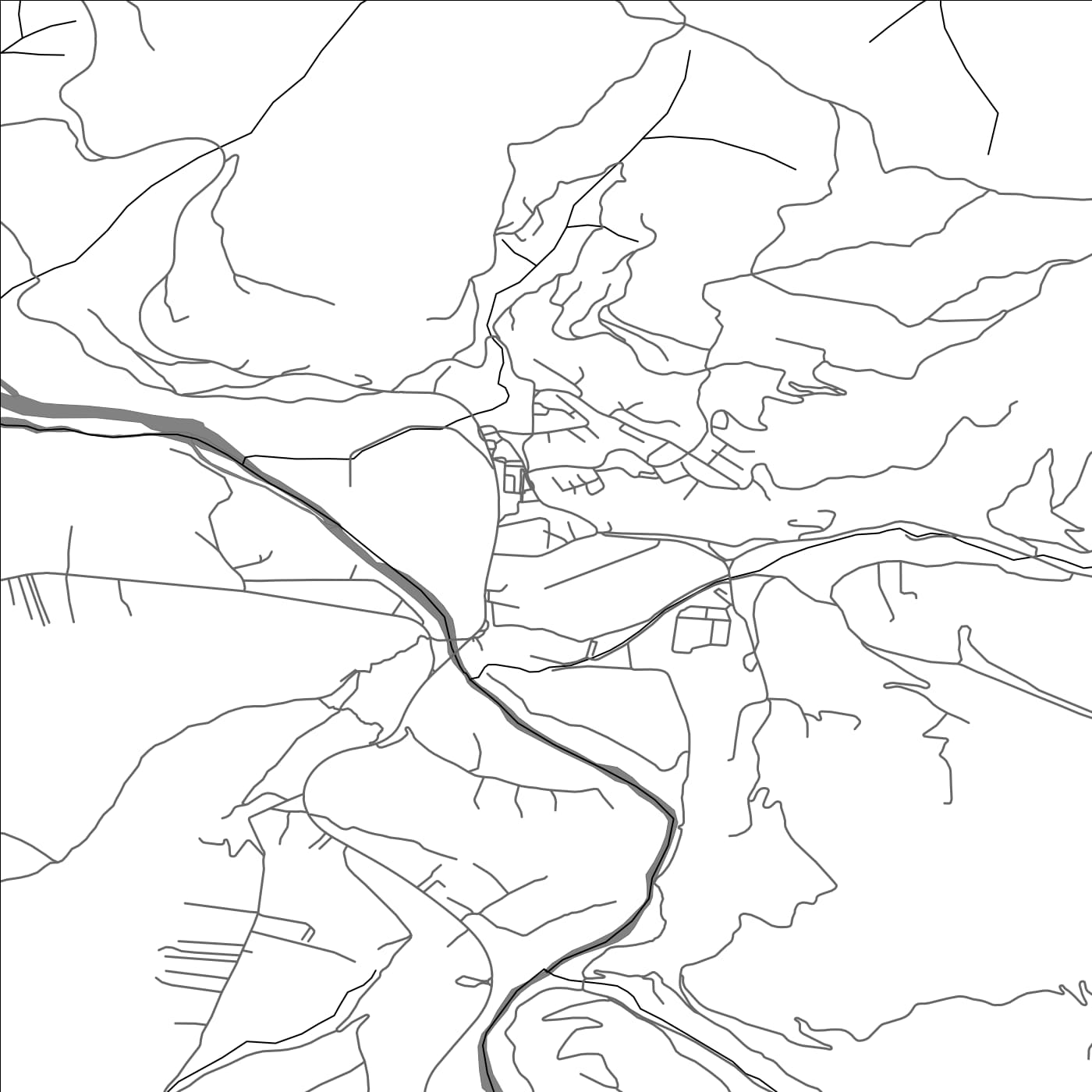 ROAD MAP OF MOJKOVAC, MONTENEGRO BY MAPBAKES