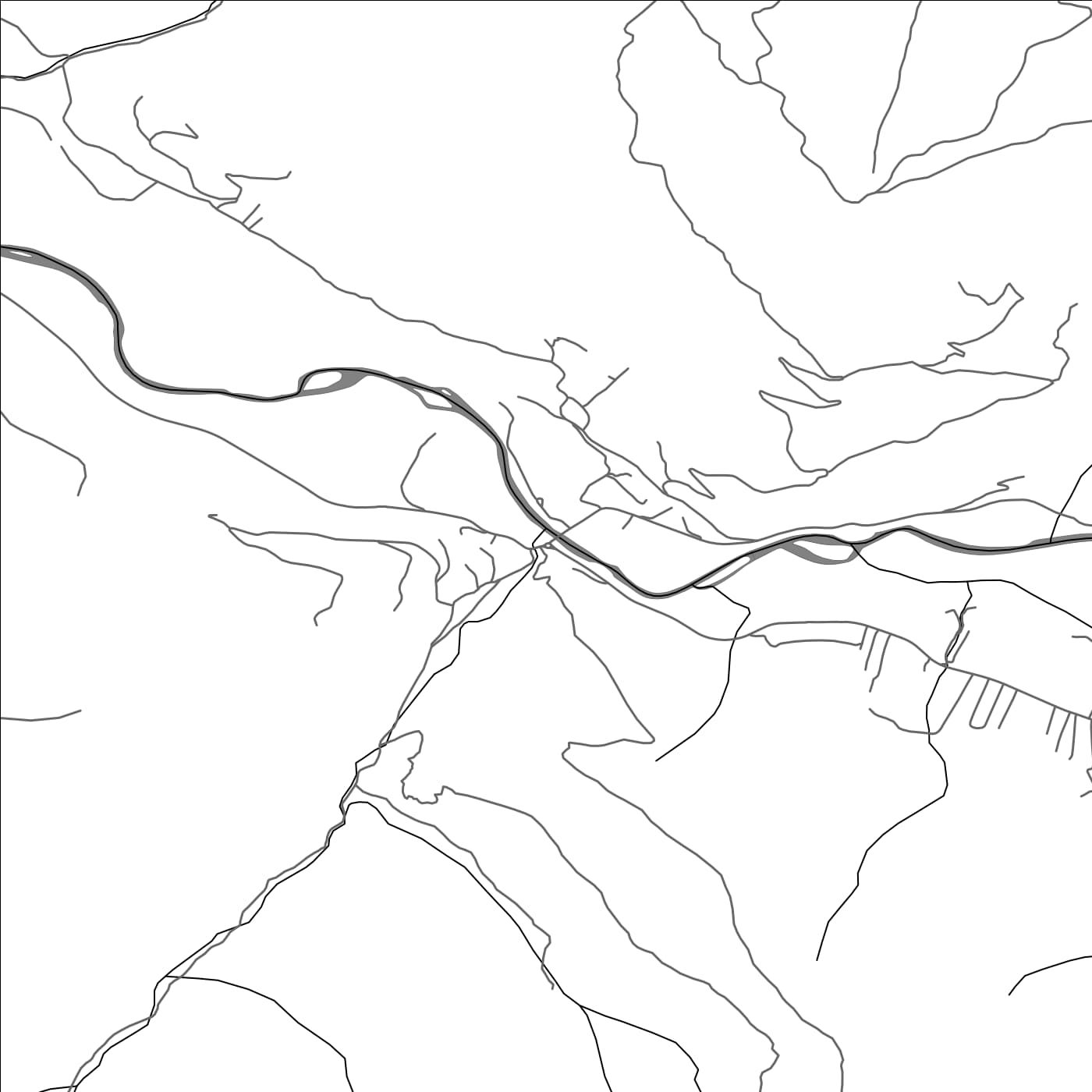 ROAD MAP OF MURINO, MONTENEGRO BY MAPBAKES