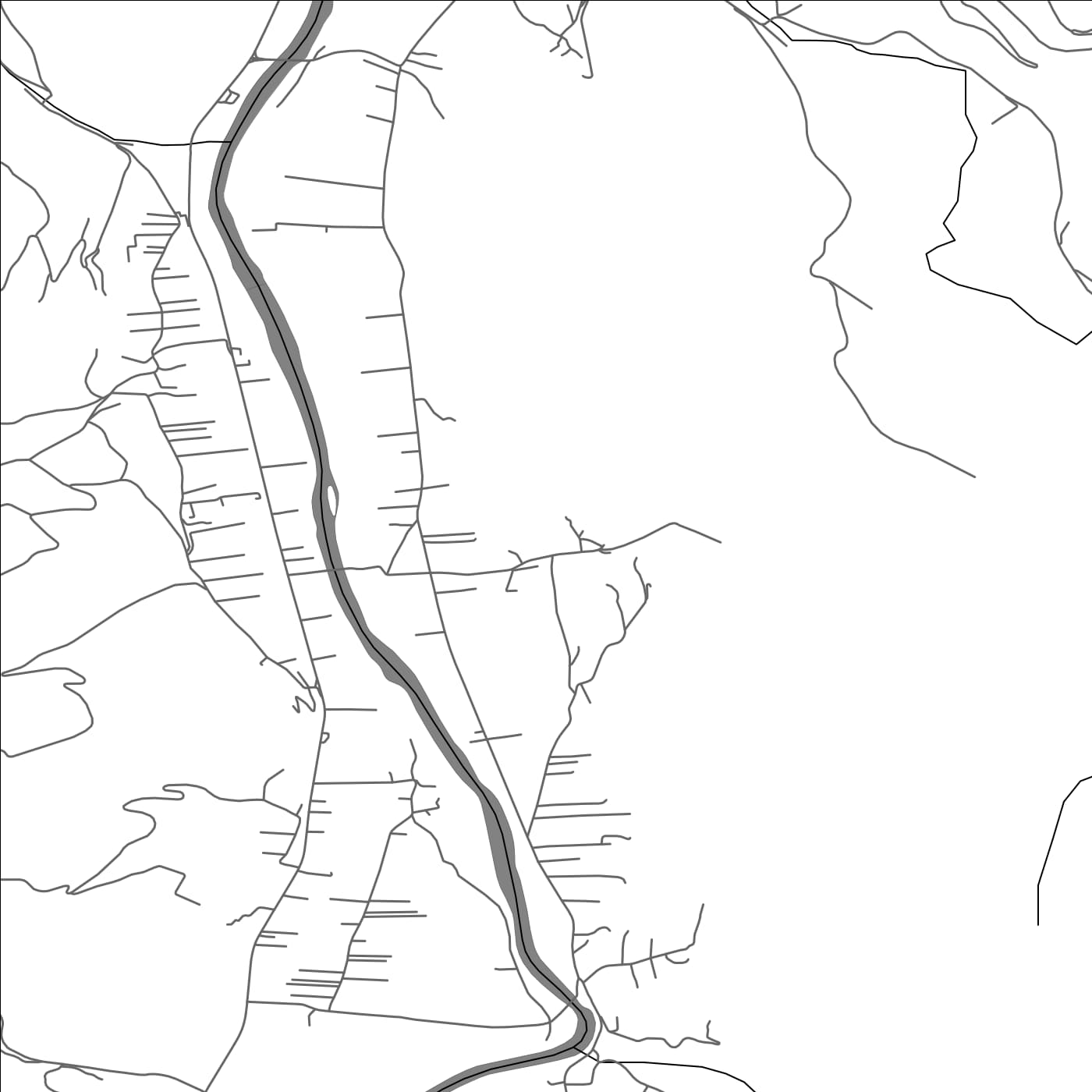 ROAD MAP OF NJEGNJEVO, MONTENEGRO BY MAPBAKES