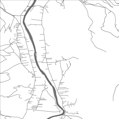 ROAD MAP OF NJEGNJEVO, MONTENEGRO BY MAPBAKES