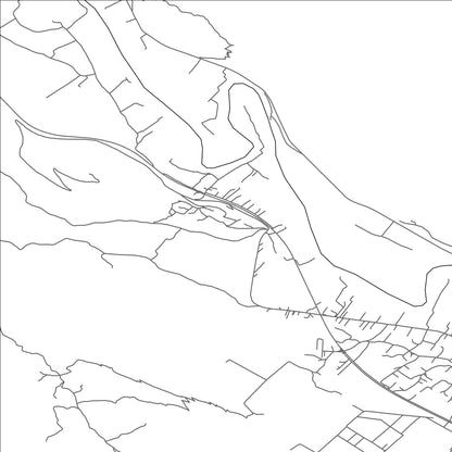 ROAD MAP OF ORJA LUKA, MONTENEGRO BY MAPBAKES