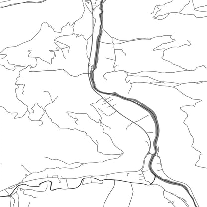 ROAD MAP OF PRIPČIĆI, MONTENEGRO BY MAPBAKES