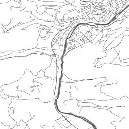 ROAD MAP OF RAKONJE, MONTENEGRO BY MAPBAKES