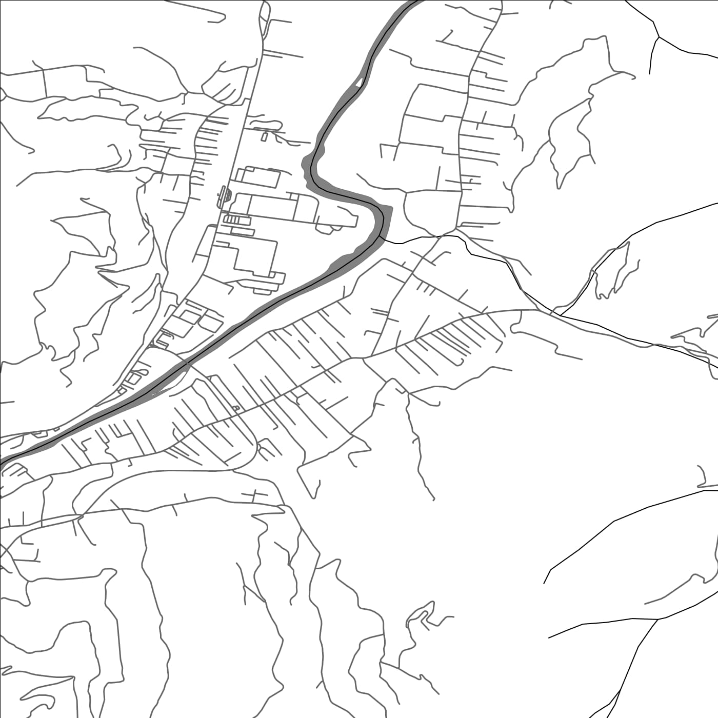 ROAD MAP OF RASOVO, MONTENEGRO BY MAPBAKES