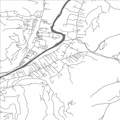 ROAD MAP OF RASOVO, MONTENEGRO BY MAPBAKES