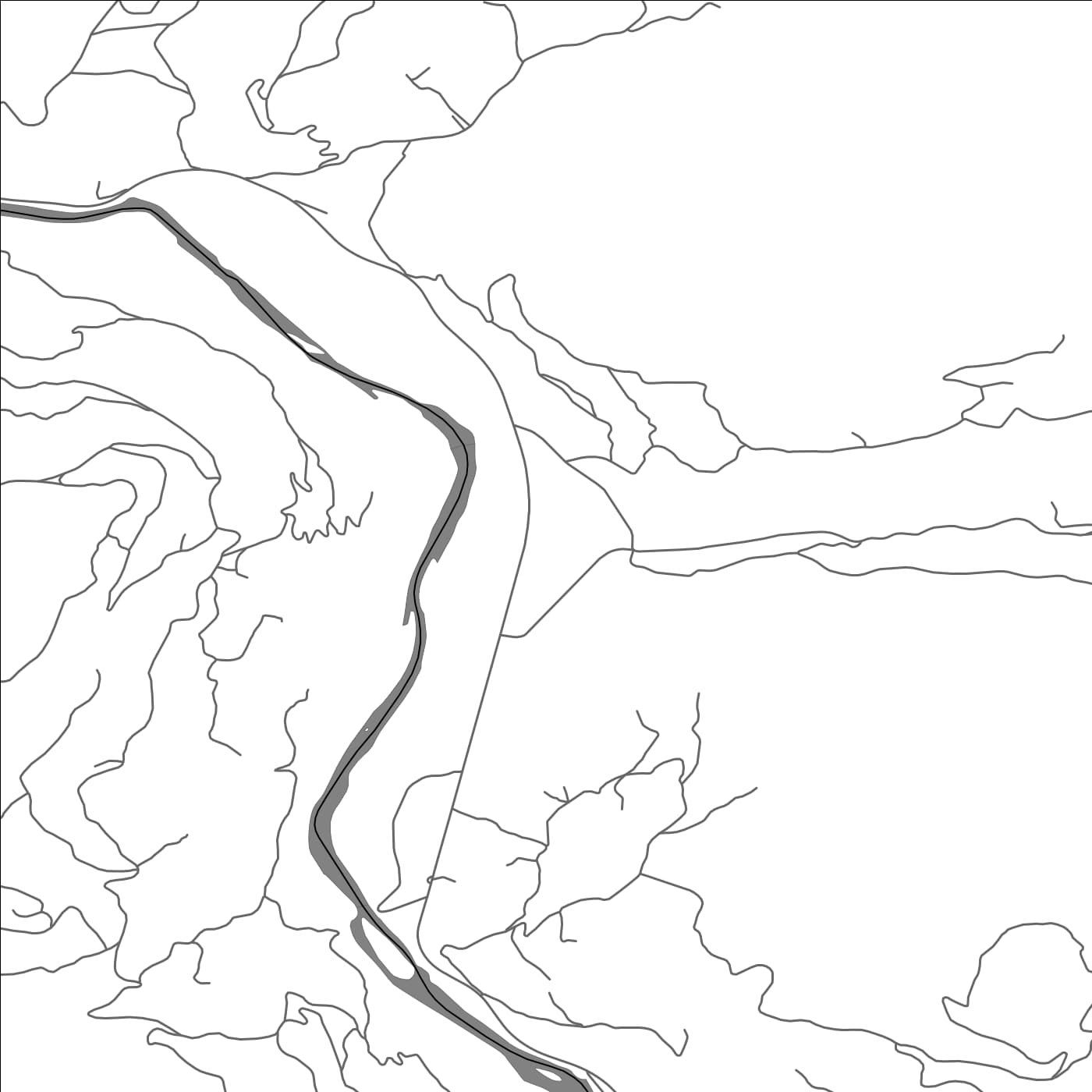 ROAD MAP OF SRĐEVAC, MONTENEGRO BY MAPBAKES