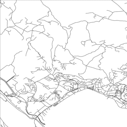 ROAD MAP OF SUŠĆEPAN, MONTENEGRO BY MAPBAKES