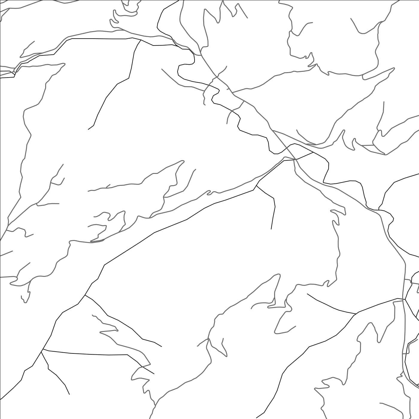 ROAD MAP OF TOMAŠEVO, MONTENEGRO BY MAPBAKES