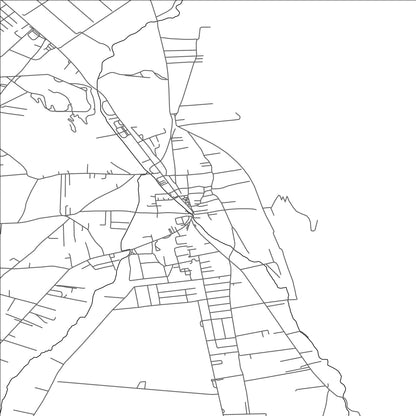 ROAD MAP OF TUZI, MONTENEGRO BY MAPBAKES