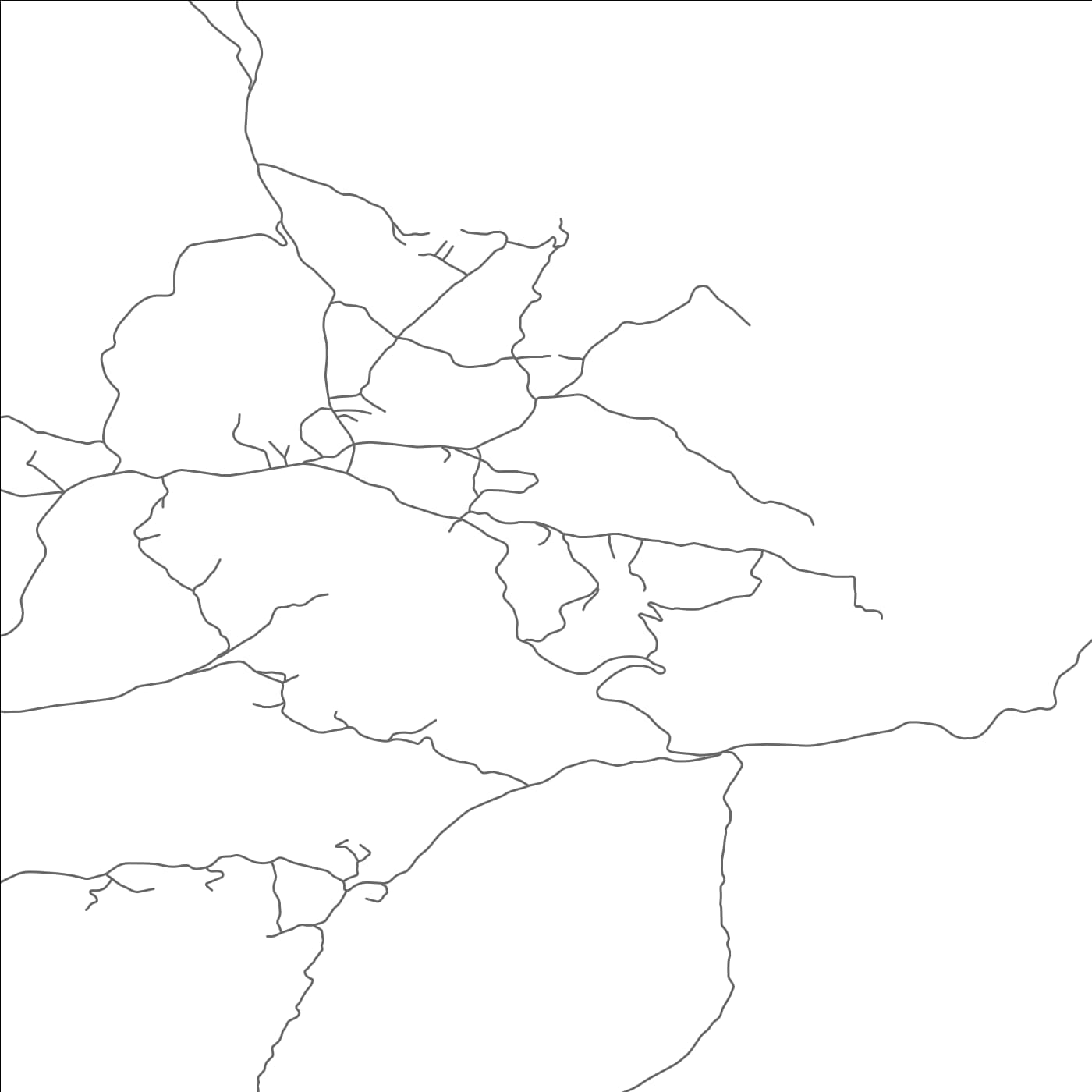 ROAD MAP OF UBLI, MONTENEGRO BY MAPBAKES