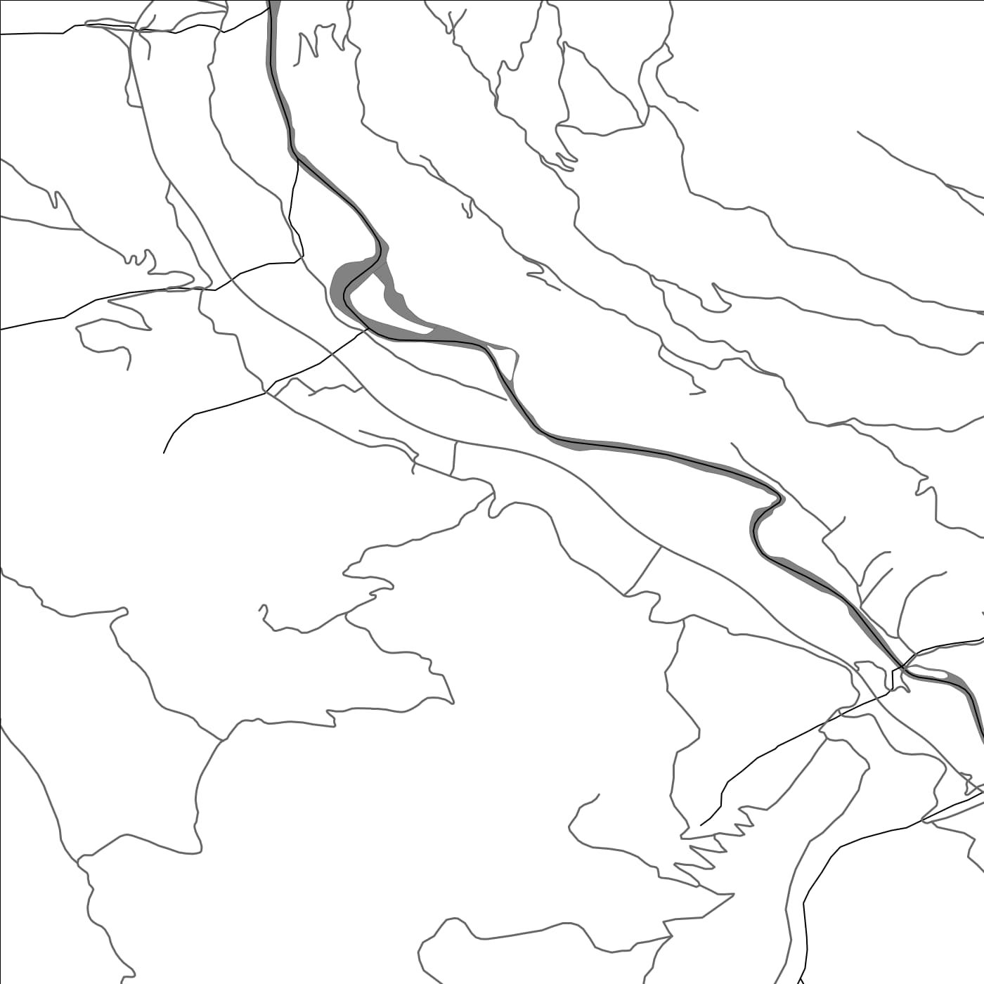 ROAD MAP OF ULOTINA, MONTENEGRO BY MAPBAKES