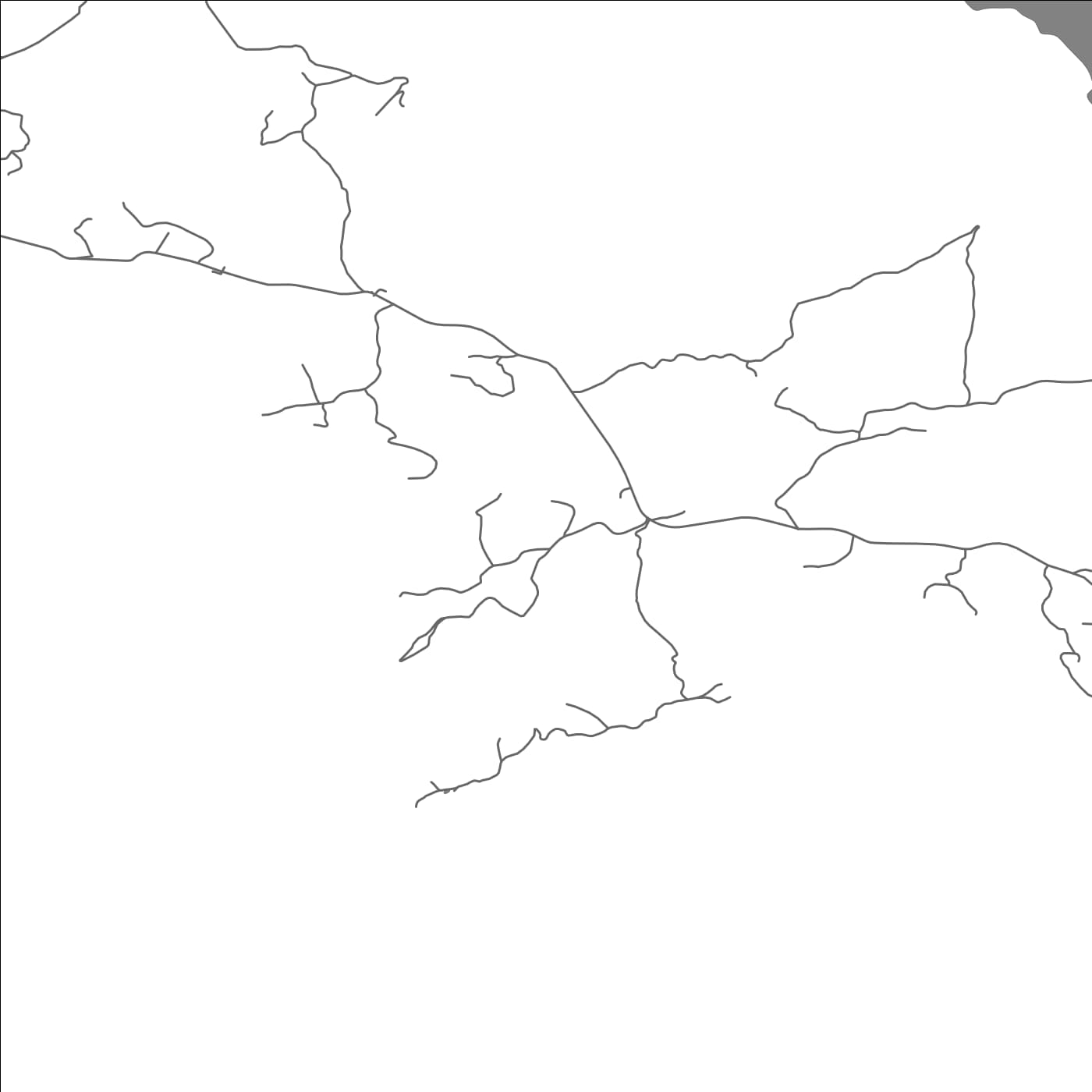 ROAD MAP OF VELIKI OSTROS, MONTENEGRO BY MAPBAKES