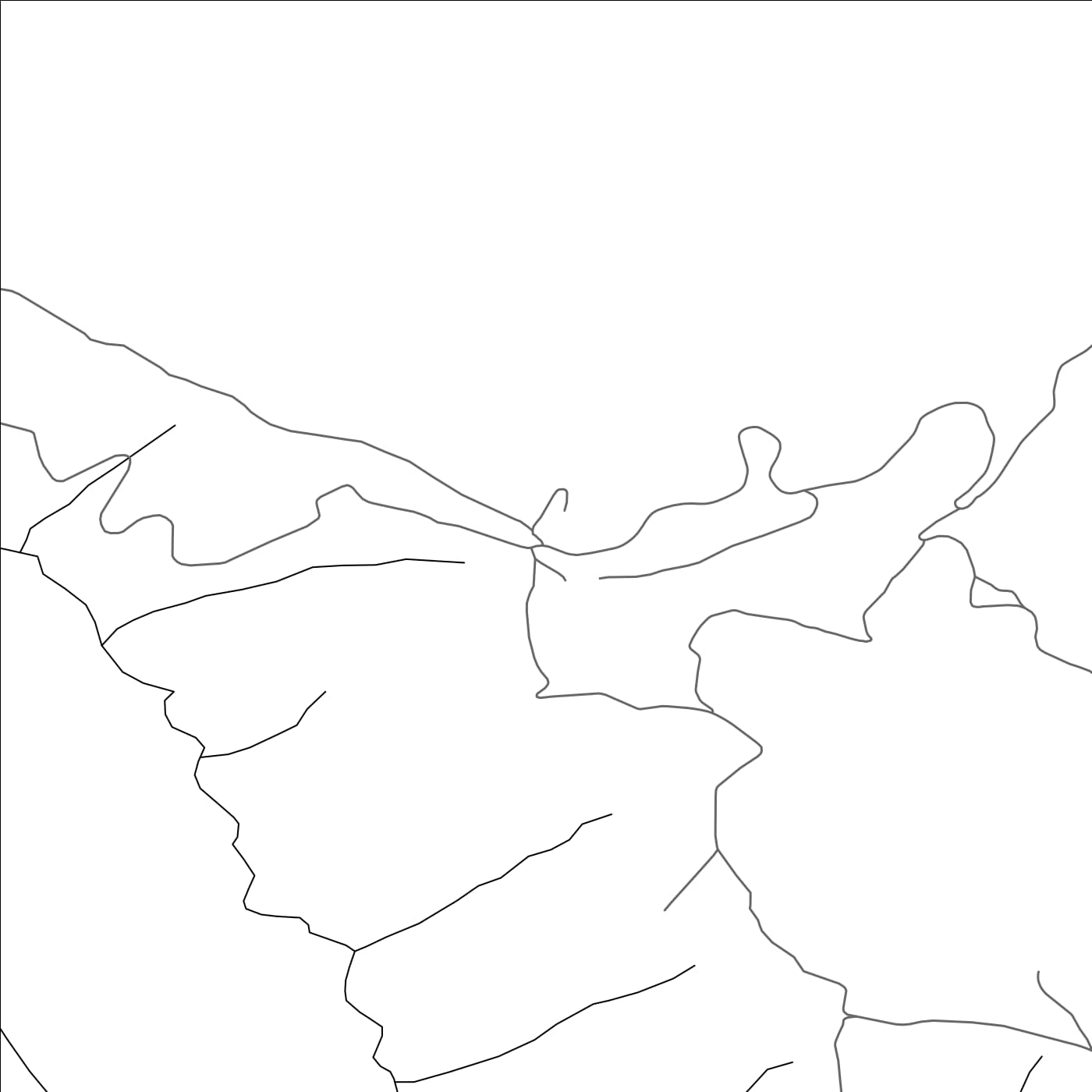 ROAD MAP OF VUČA, MONTENEGRO BY MAPBAKES