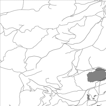 ROAD MAP OF ZBLJEVO, MONTENEGRO BY MAPBAKES