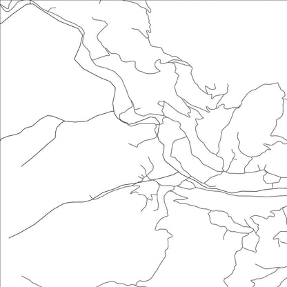 ROAD MAP OF ŽILJAK, MONTENEGRO BY MAPBAKES