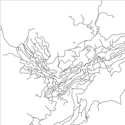 ROAD MAP OF HAKHA, MYANMAR BY MAPBAKES