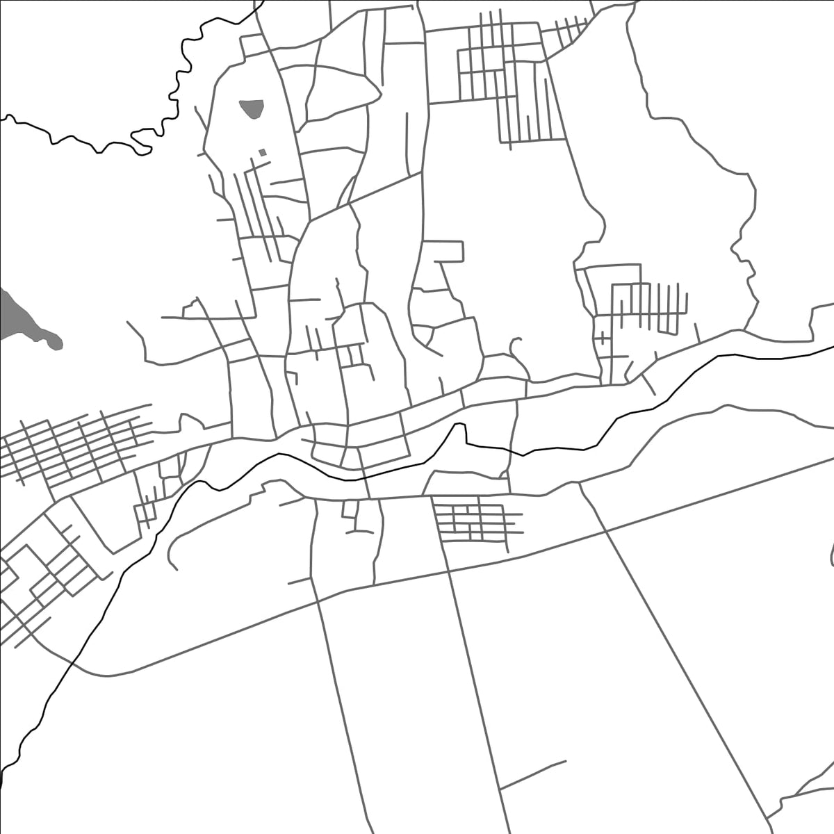 ROAD MAP OF KAWKAREIK, MYANMAR BY MAPBAKES