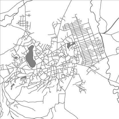 ROAD MAP OF KENGTUNG, MYANMAR BY MAPBAKES