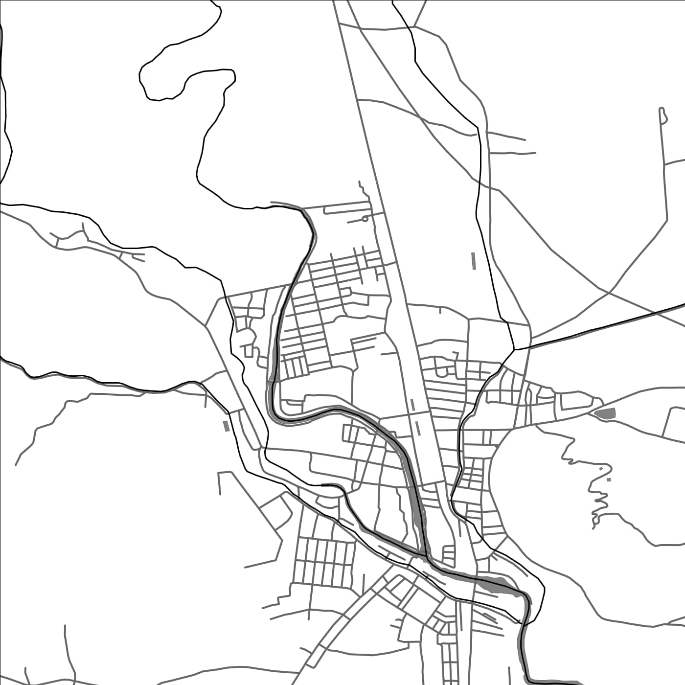 ROAD MAP OF KYAUKSE, MYANMAR BY MAPBAKES