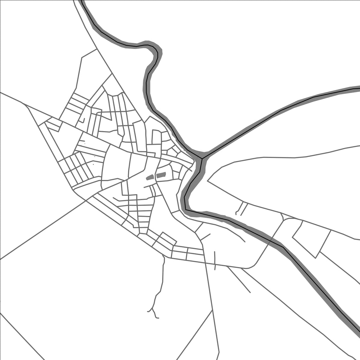 ROAD MAP OF KYONPYAW, MYANMAR BY MAPBAKES