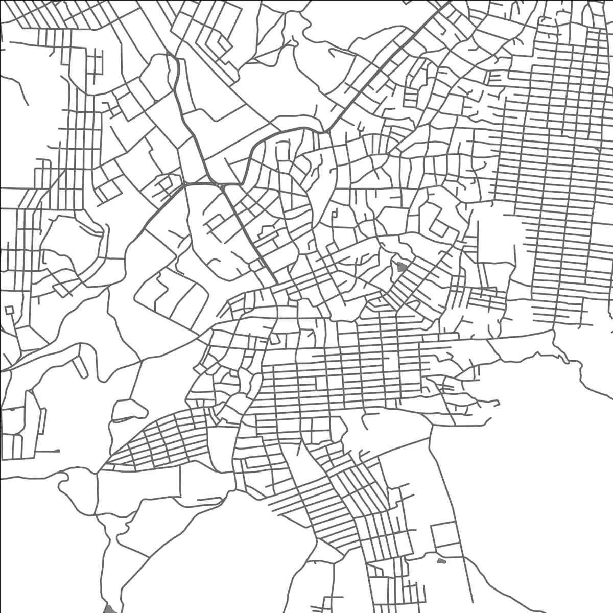 ROAD MAP OF LASHIO, MYANMAR BY MAPBAKES