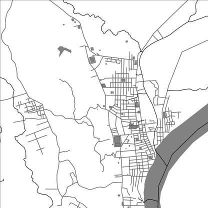 ROAD MAP OF MINBYA, MYANMAR BY MAPBAKES