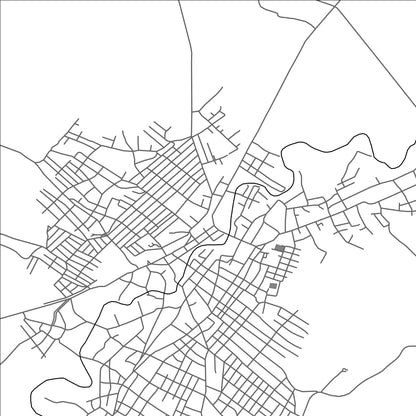 ROAD MAP OF MOHNYIN, MYANMAR BY MAPBAKES