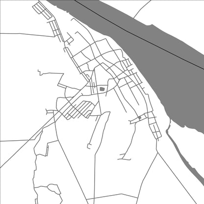 ROAD MAP OF MYANAUNG, MYANMAR BY MAPBAKES