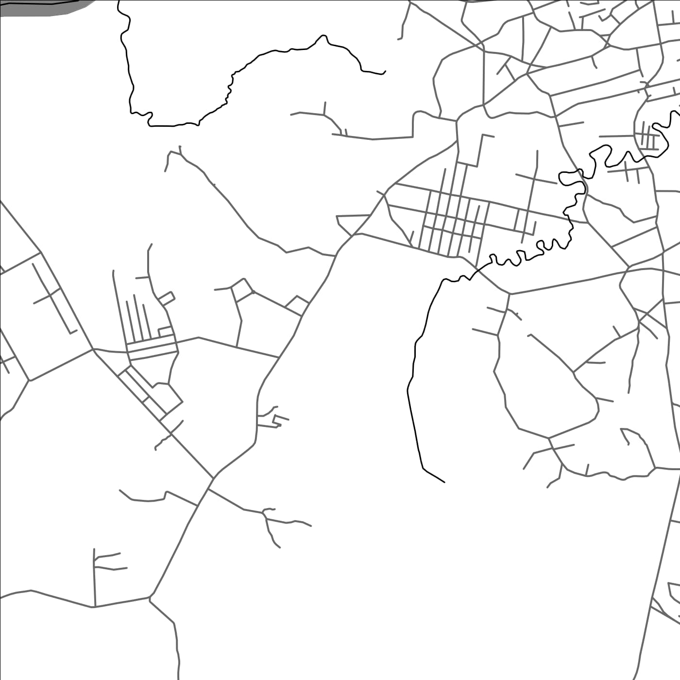 ROAD MAP OF MYAUNGMYA, MYANMAR BY MAPBAKES