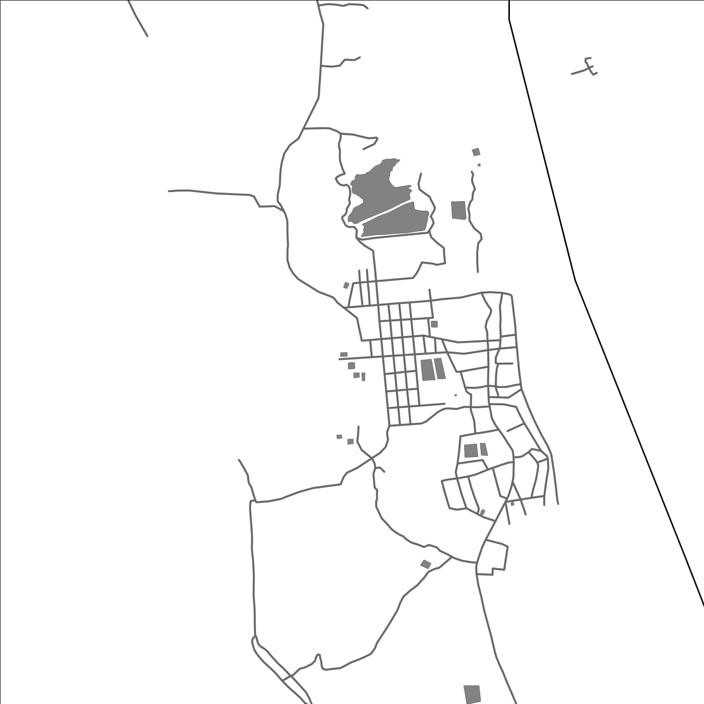 ROAD MAP OF MYEBON, MYANMAR BY MAPBAKES