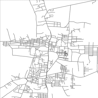 ROAD MAP OF MYINGYAN, MYANMAR BY MAPBAKES